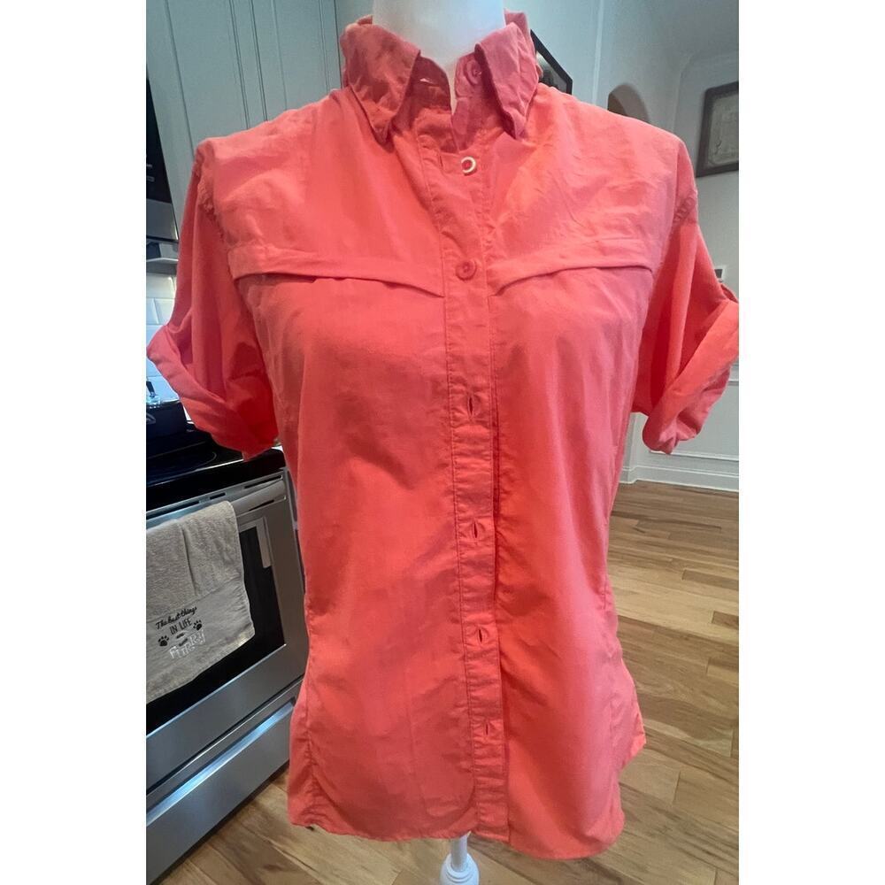 World Wide Sportsman Women's Fishing Shirt - Size Medium - Pink - Picture 2 of 7